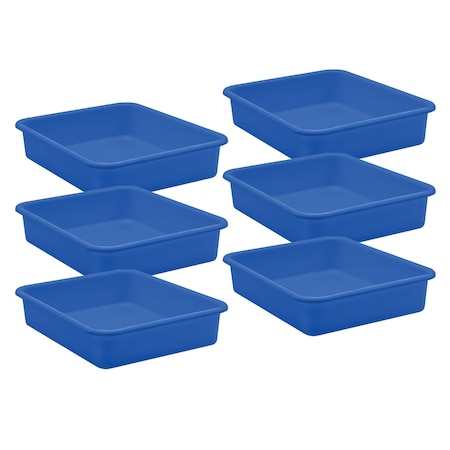 Teacher Created Resources Letter Tray, Plastic, Blue, 6 PK 20437